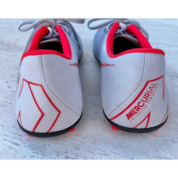 Nike Mercurial Vapor Soccer Cleats Men’s Sz 13 Gray & Red LtWt Performance Shoes - Picture 5 of 11